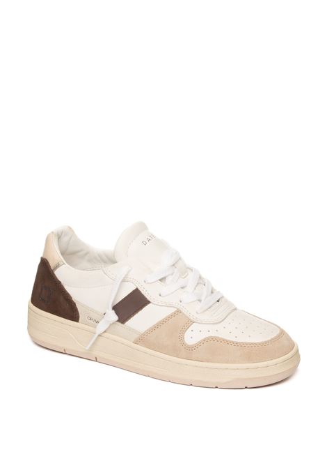 Sneaker court bianco/rosa D.A.T.E. | COURT 2.0 D VINTAGECALF-WHT/PNK